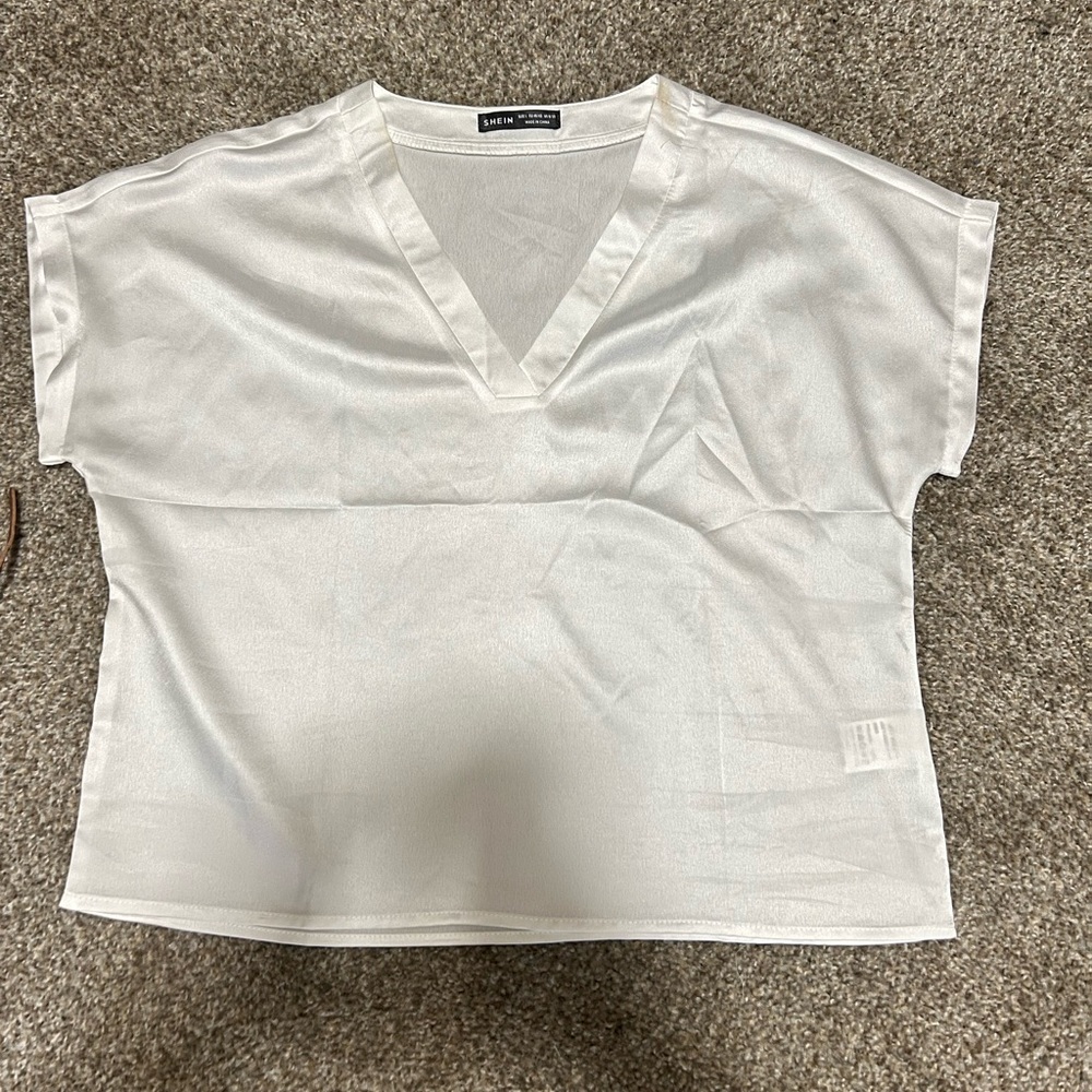 Silk white shirt